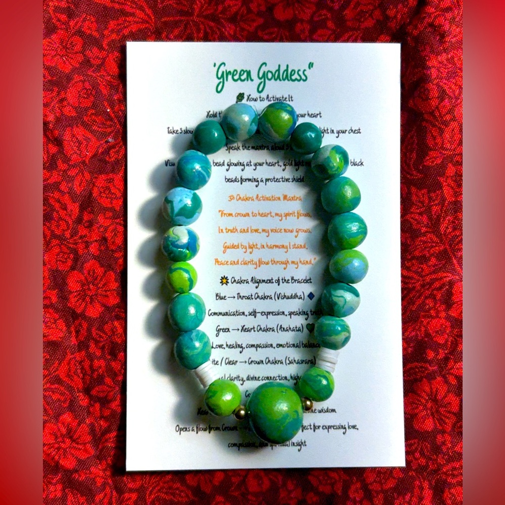 "Green Goddess" Chakra Bracelet